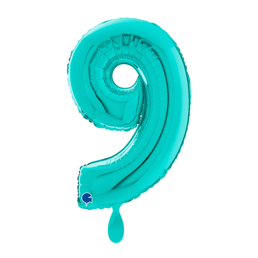 1 Balloon XL - Number 9 - Tiffany