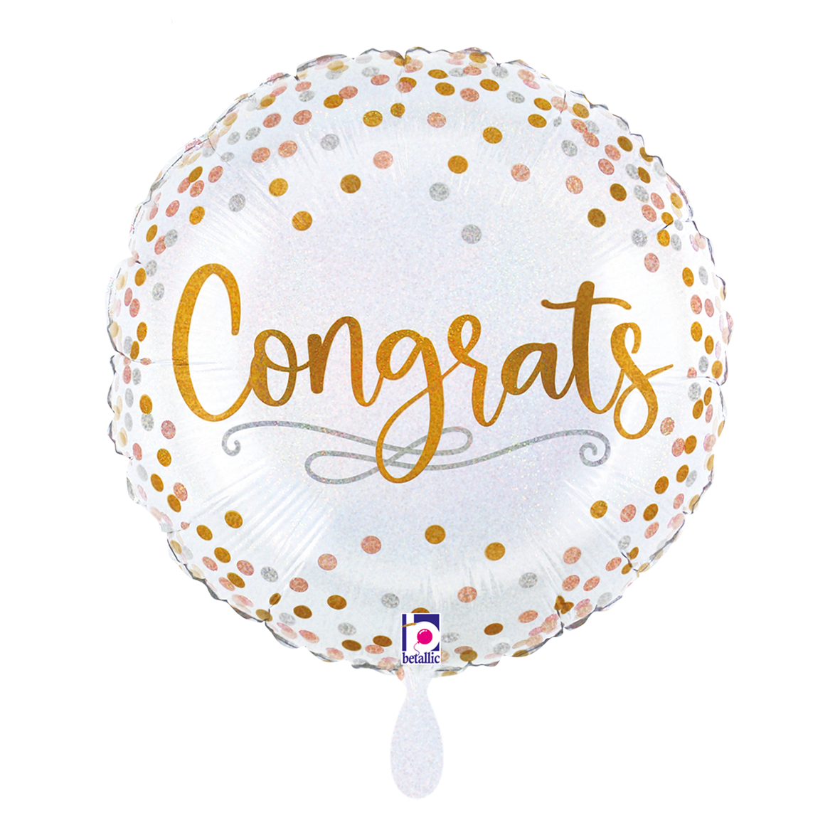 1 Balloon - Congrats Confetti