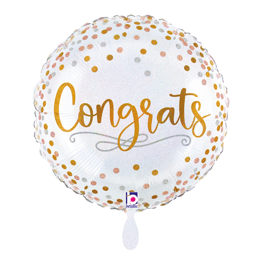 1 Balloon - Congrats Confetti