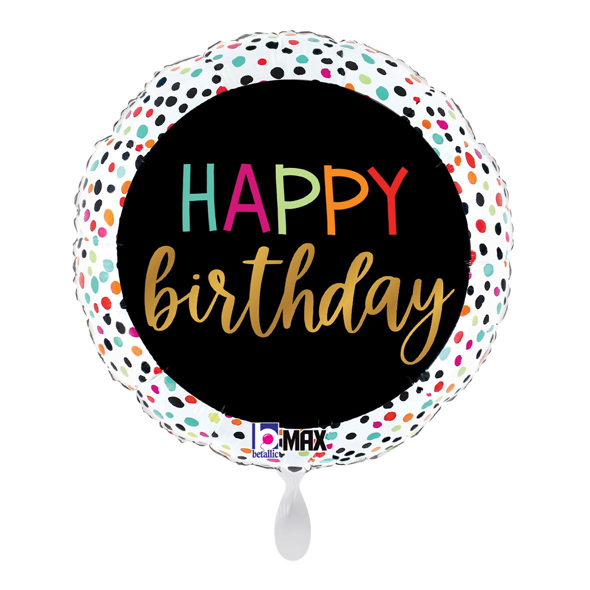1 Balloon - Birthday Colorful Dots