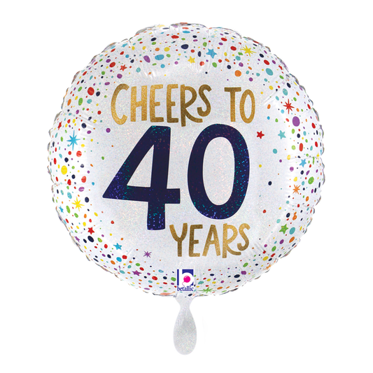 1 Balloon - Cheers To 40 Years