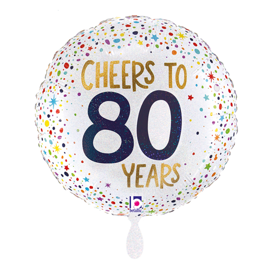 1 Balloon - Cheers To 80 Years
