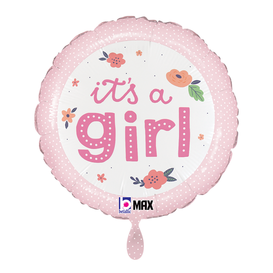 1 Balloon - It's A Girl Onesie