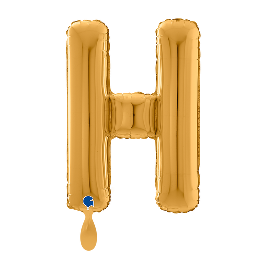 1 Balloon XL - Letter H - Gold