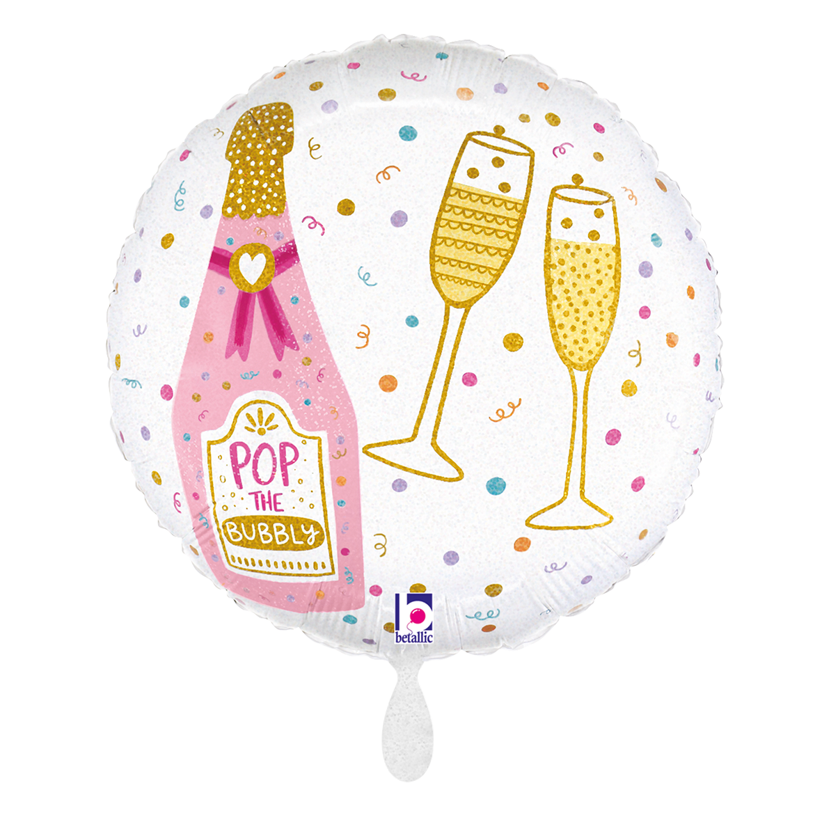 1 Balloon - Party Time Champagne