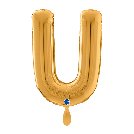 1 Balloon XL - Letter U - Gold