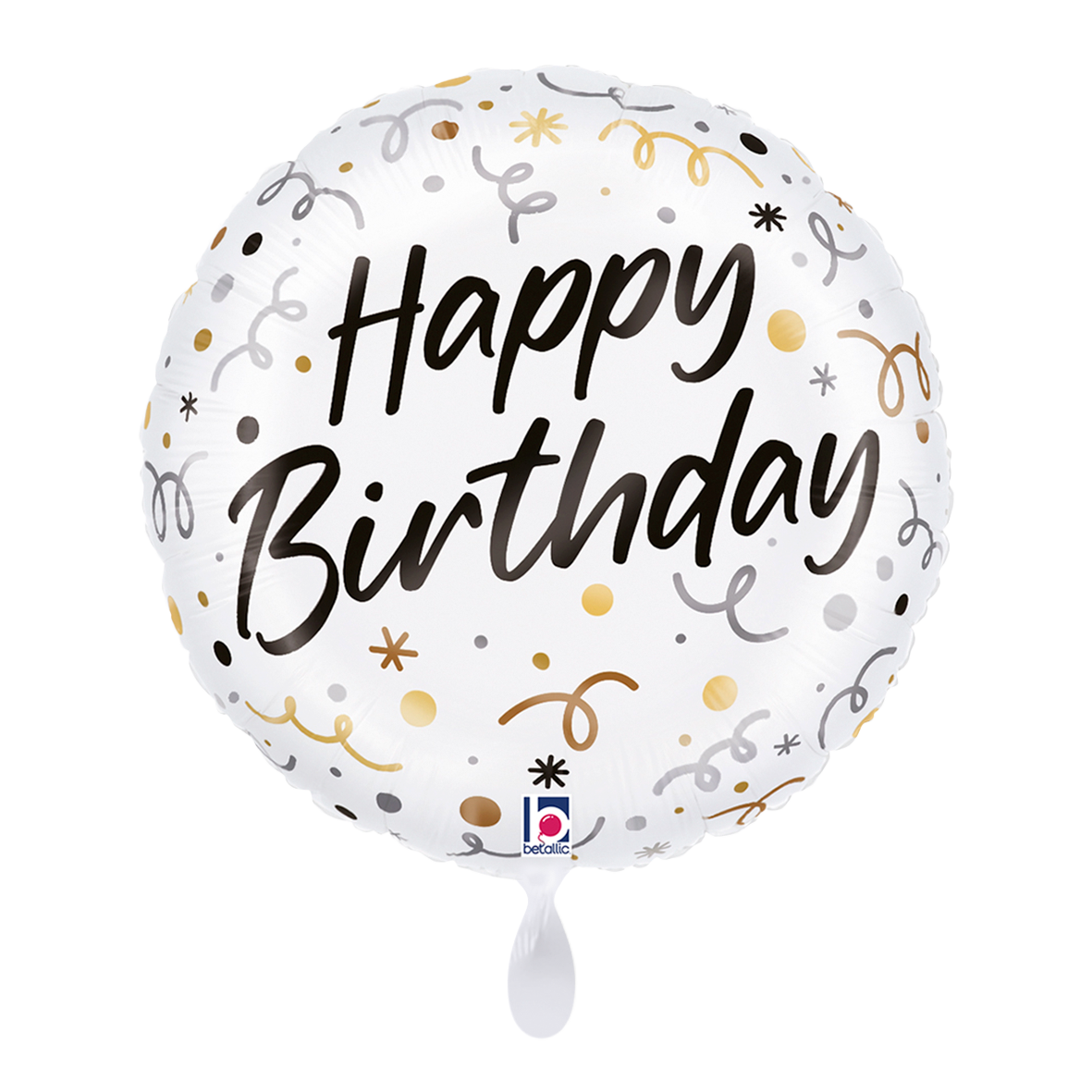 1 Balloon - Satin Birthday Streamers