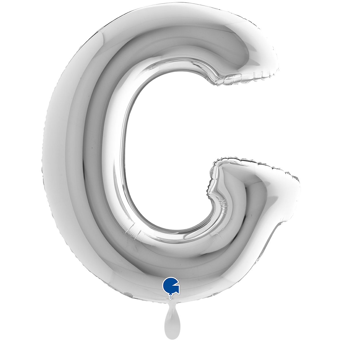 1 Balloon XXL - Letter G - Silver