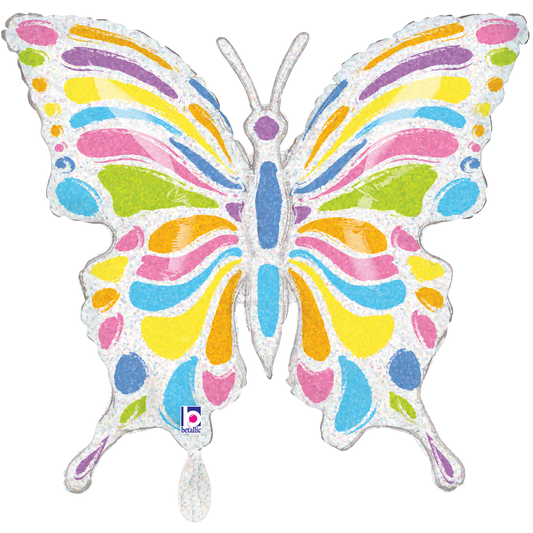 1 Balloon XXL - Pastel Butterfly