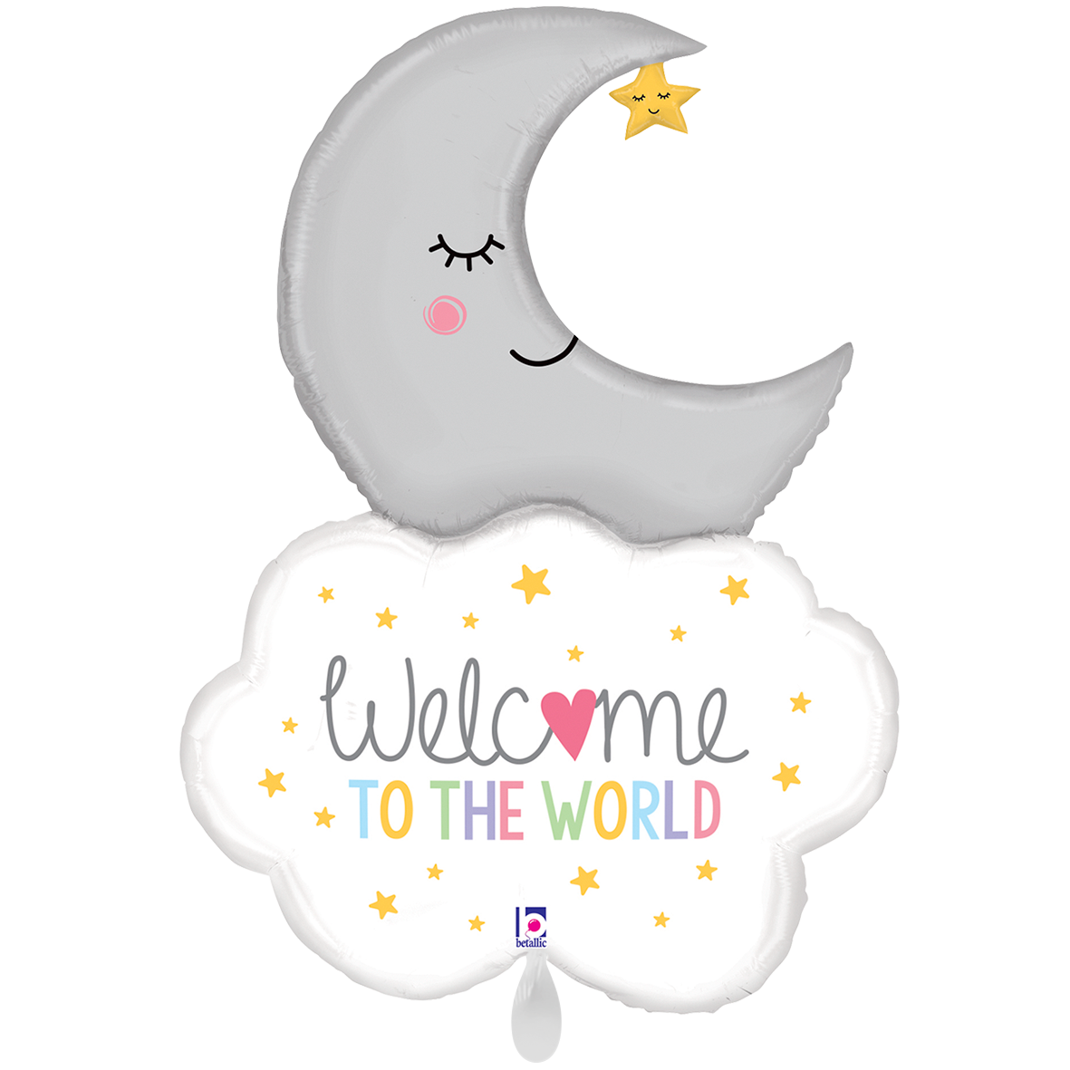 1 Balloon XXL - Welcome Baby Moon