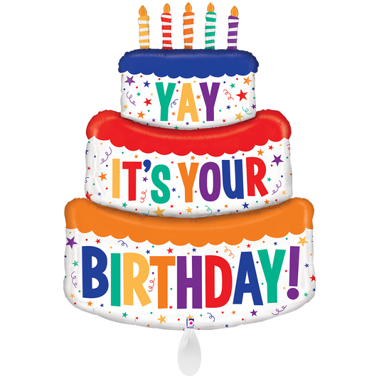 1 Balloon XXL - Special Delivery B-Day Cake