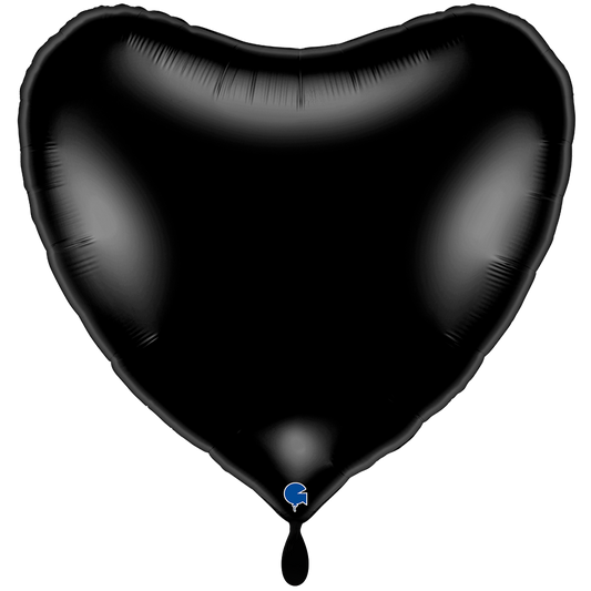 1 Balloon XXL - Heart - Black