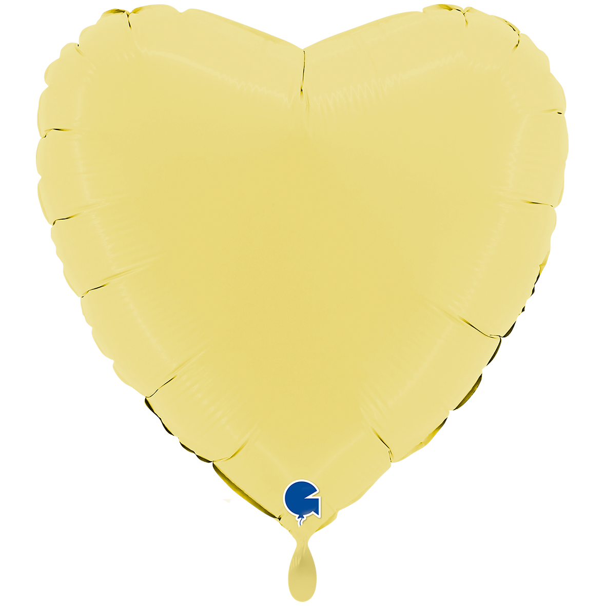 1 Balloon XXL - Heart - Matte Yellow