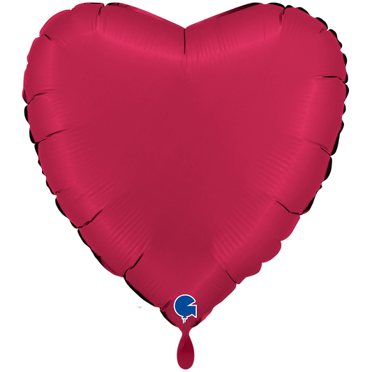 1 Balloon XXL - Heart - Satin Cherry