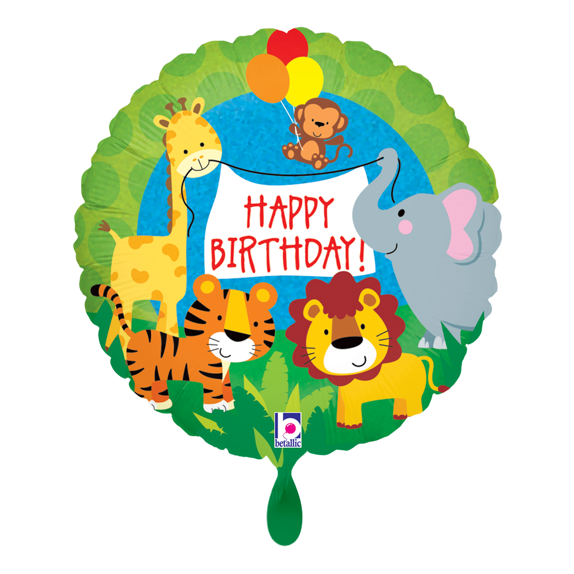 1 Balloon - Jungle Animals Birthday