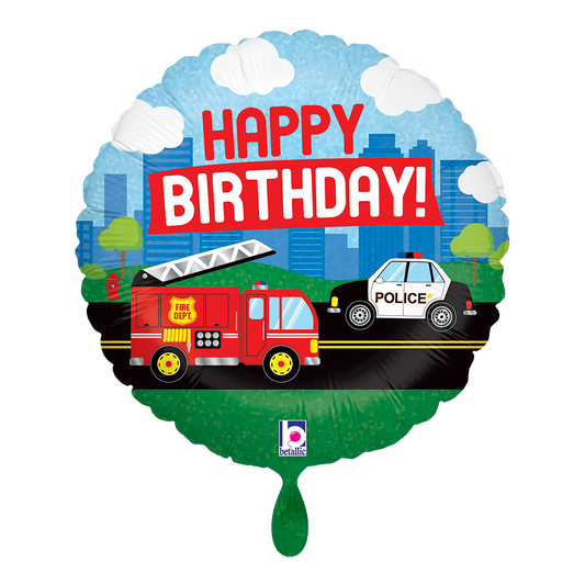 1 Balloon - Emergency Vehicle B-Day