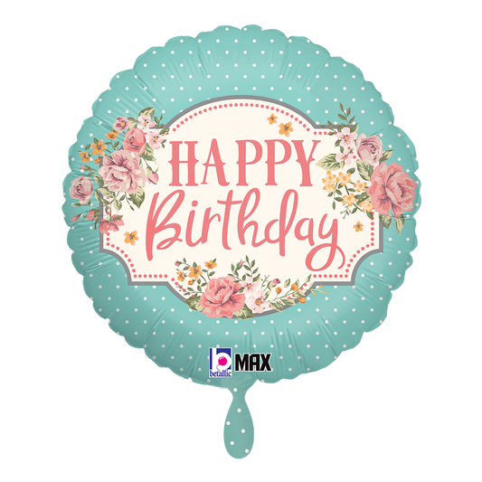 1 Balloon - Vintage Birthday