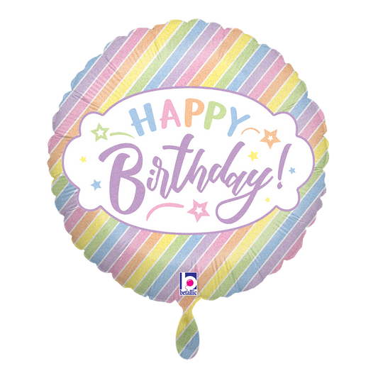 1 Balloon - Pastel Birthday