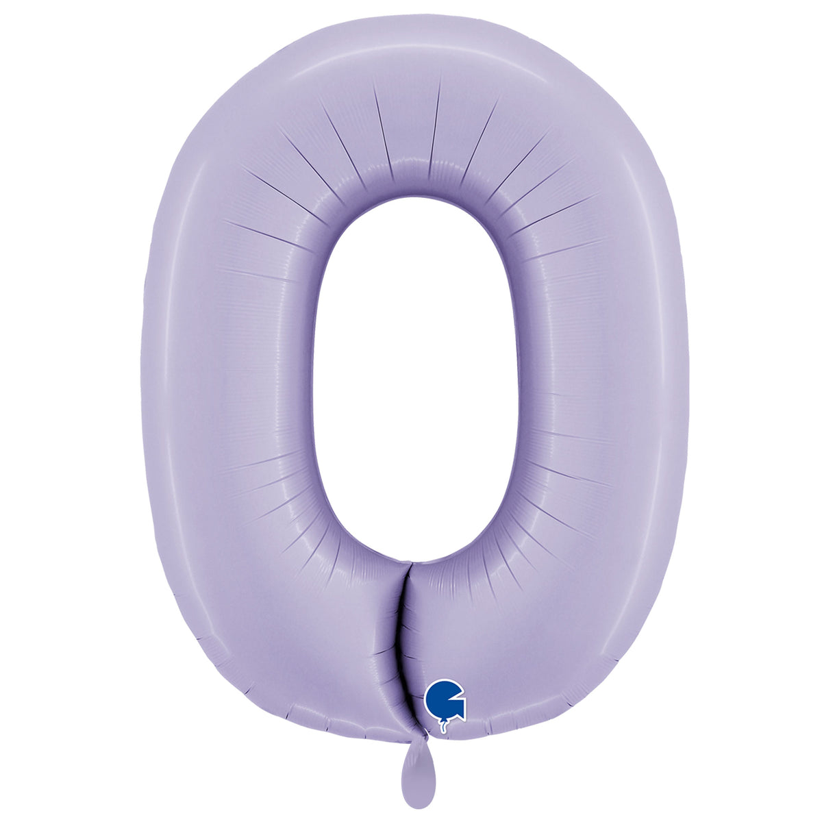 1 Balloon XXL - Number 0 - Satin Lilac