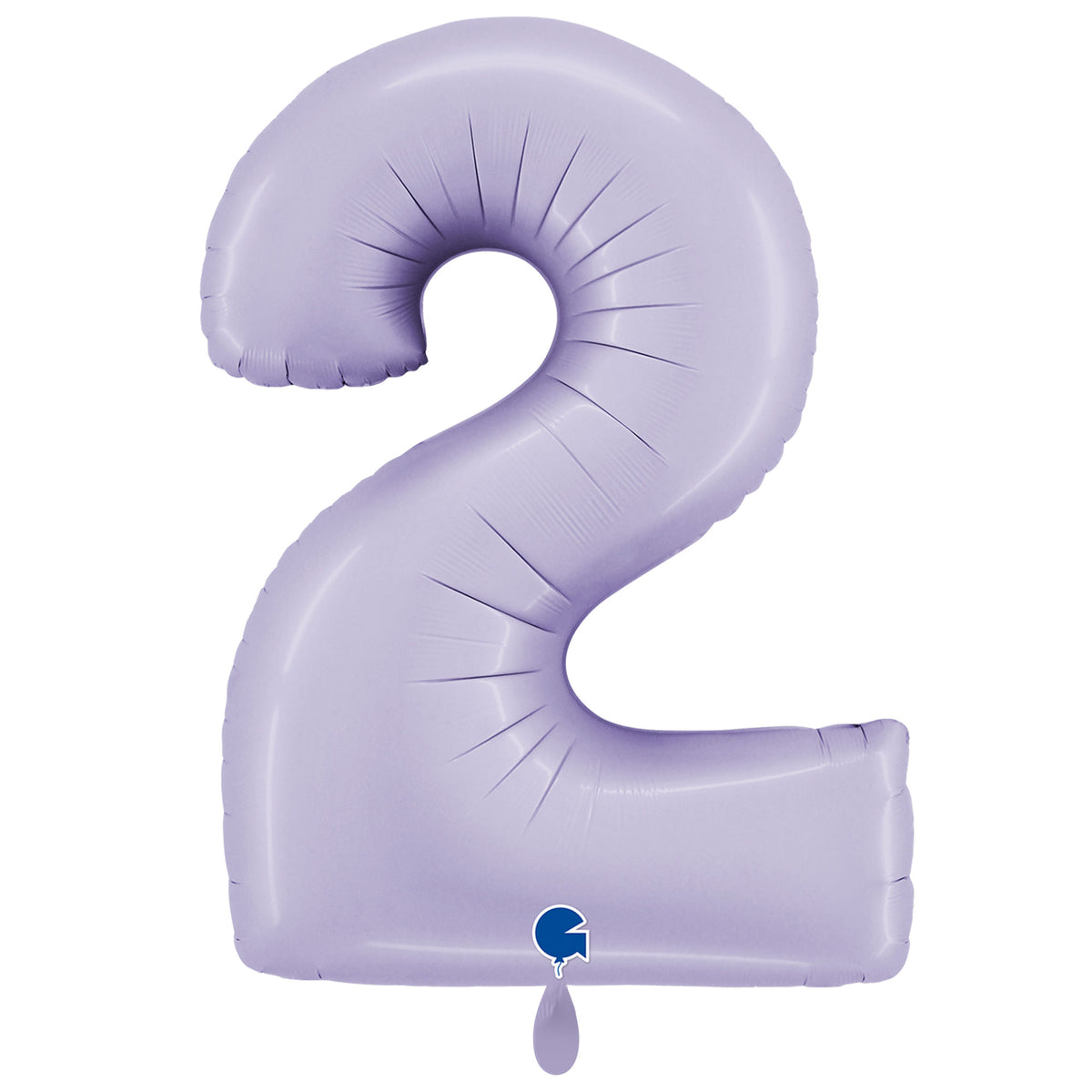 1 Balloon XXL - Number 2 - Satin Lilac