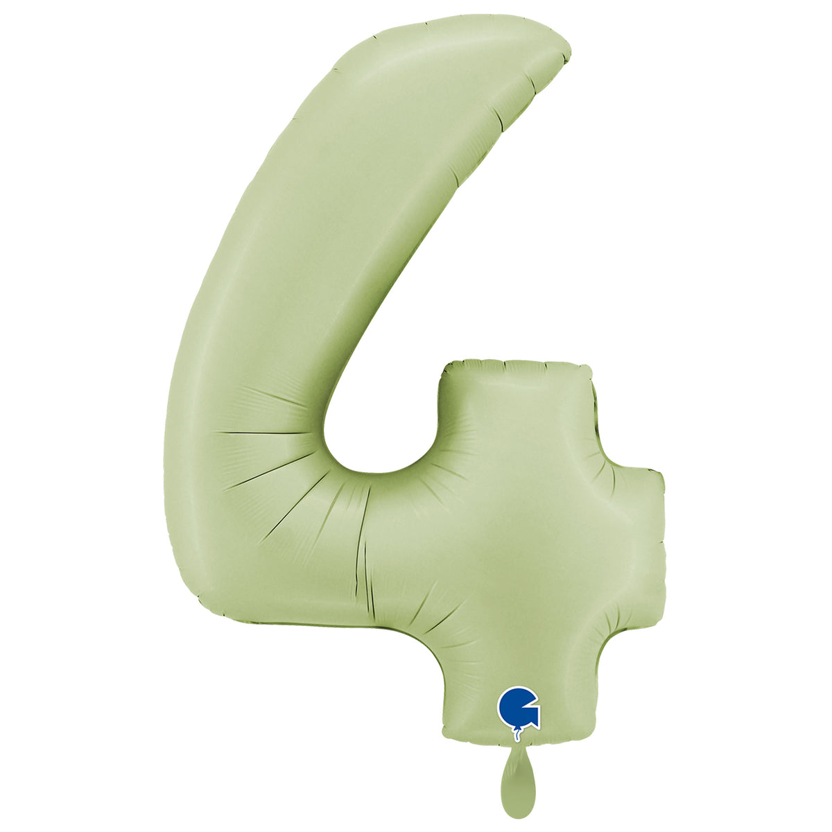 1 Balloon XXL - Number 4 - Satin Olive Green