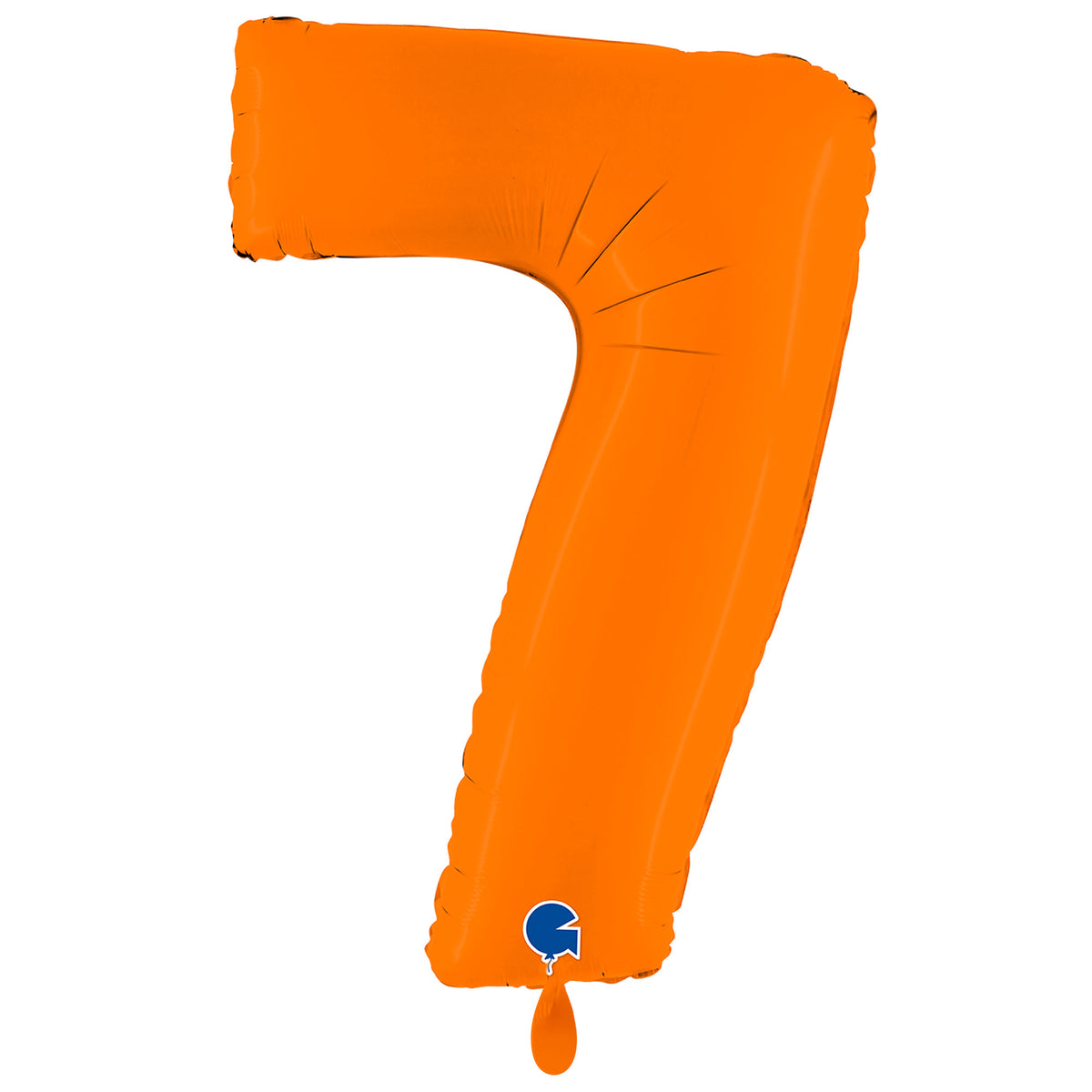 1 Balloon XXL - Number 7 - Matte Orange