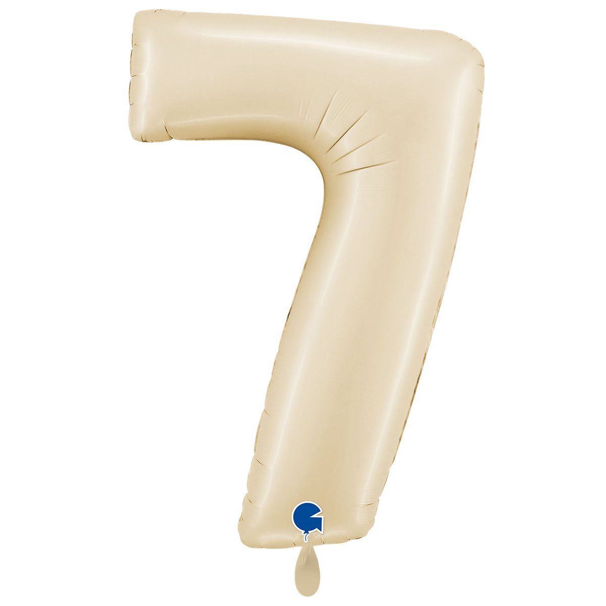 1 Balloon XXL - Number 7 - Satin Cream