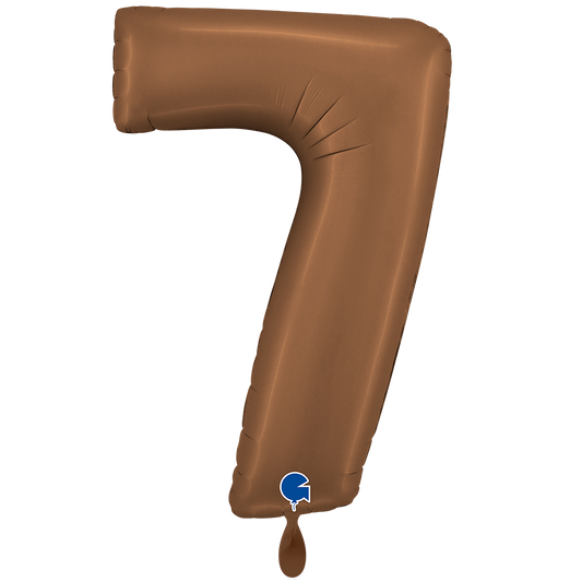 1 Balloon XXL - Number 7 - Satin Chocolate
