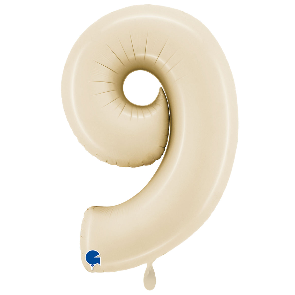 1 Balloon XXL - Number 9 - Satin Cream