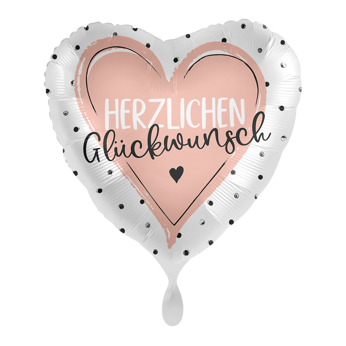 1 Balloon - Glossy - Herzlichen Glückwunsch - GER