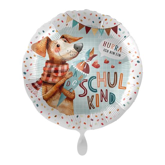 1 Balloon - School - Schulkind Hund - GER