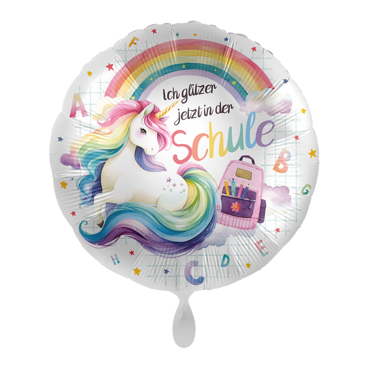 1 Balloon - School - Einhorn Regenbogen Schule - GER
