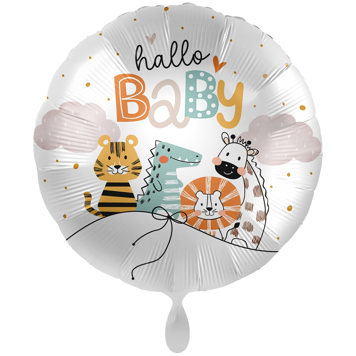 1 Balloon XXL - Baby Neutral - Tierfreunde