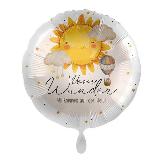 1 Balloon - Baby Neutral - Willkommen auf der Welt - GER