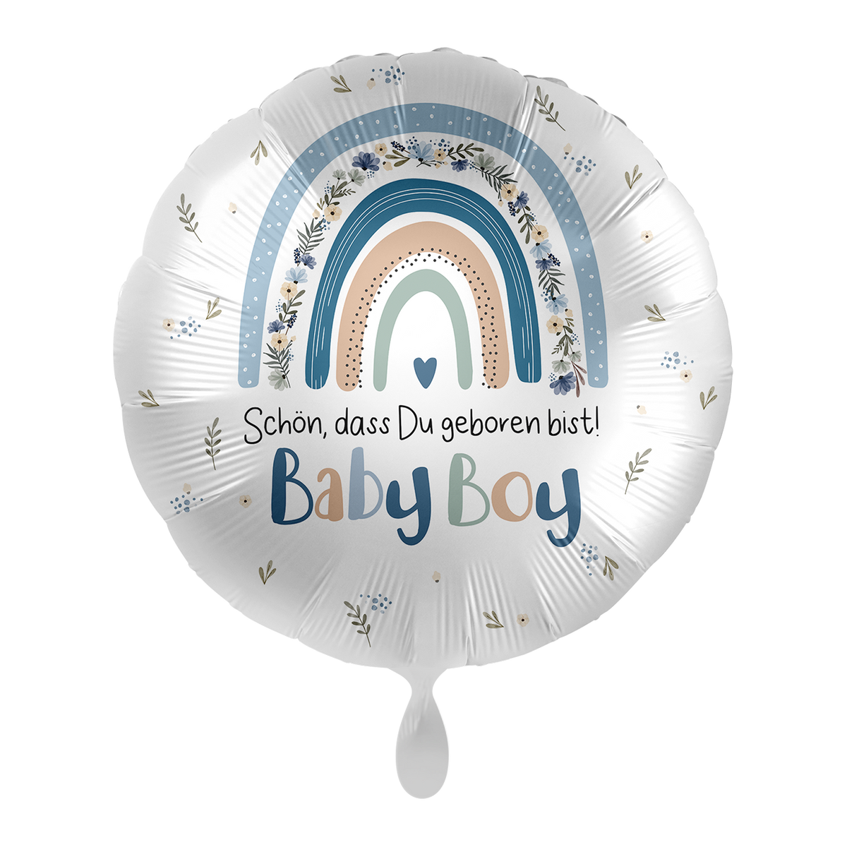 1 Balloon - Baby Boy - Regenbogen Boy - GER