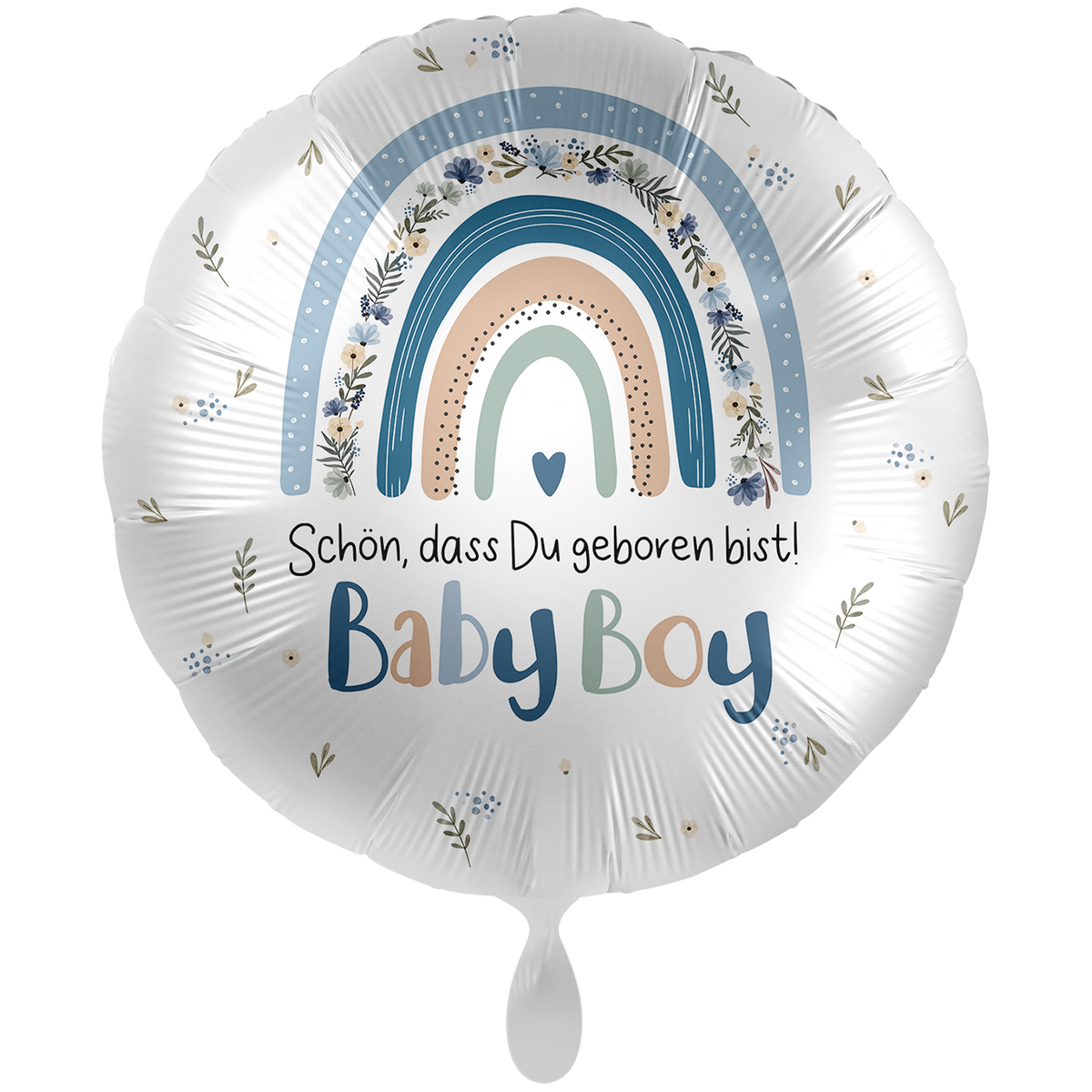 1 Balloon XXL - Baby Boy - Regenbogen Boy - GER