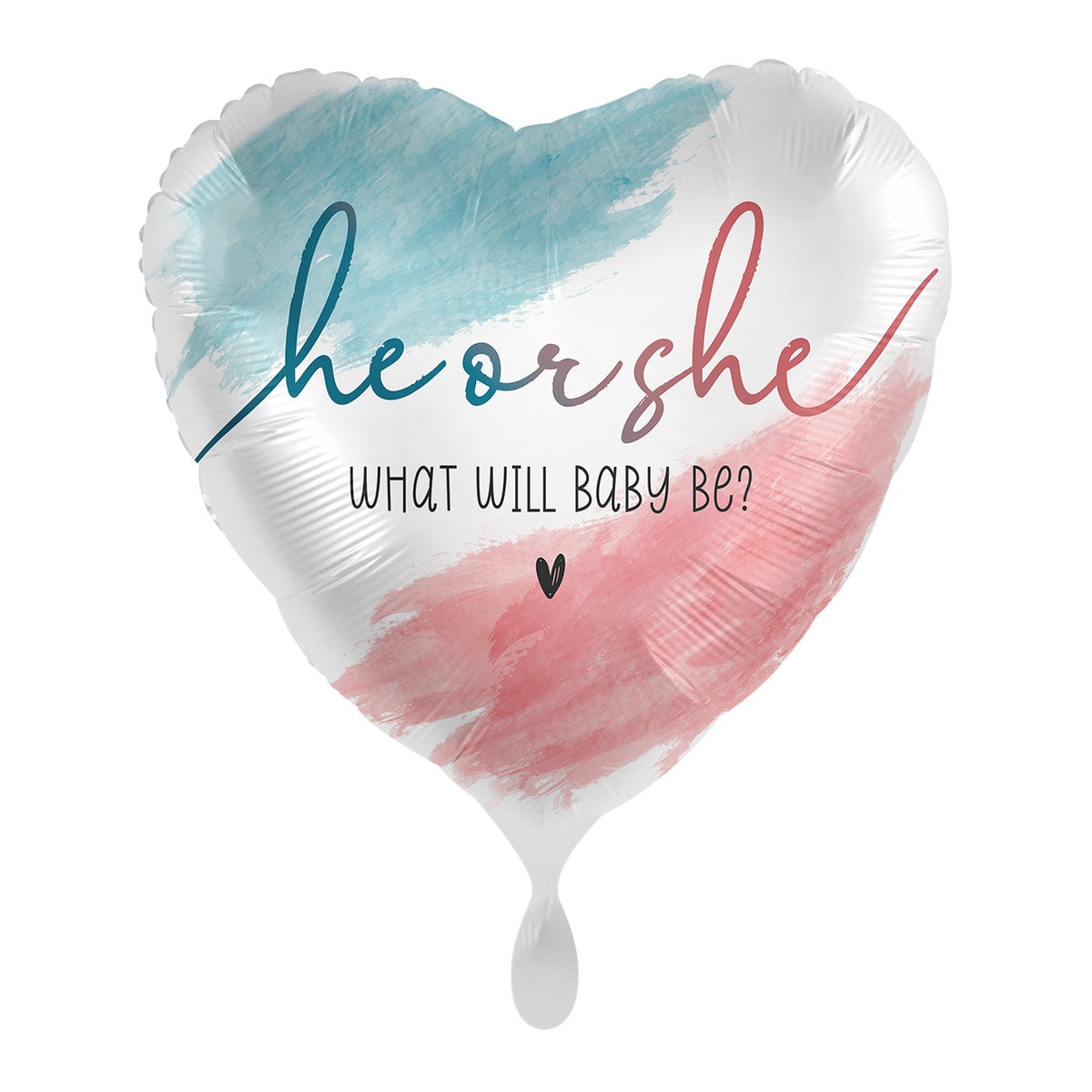 1 Balloon - Gender Reveal - what will baby be - ENG