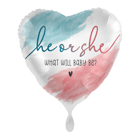 1 Balloon - Gender Reveal - what will baby be - ENG