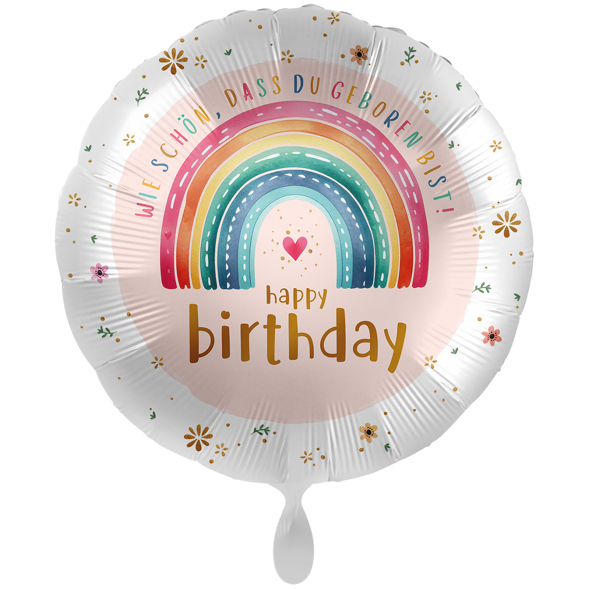 1 Balloon XXL - Dotty Rainbow Birthday - GER