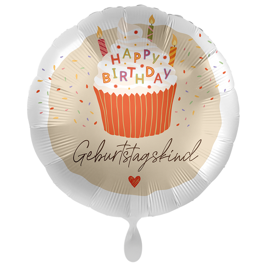 1 Balloon XXL - Sweet Birthday Cupcake - GER