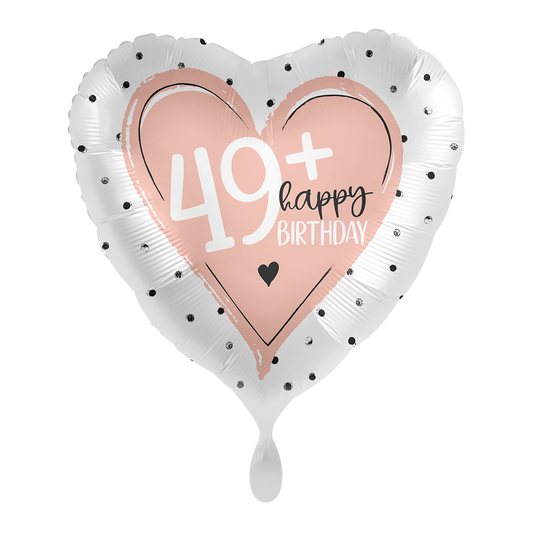 1 Balloon - Glossy - 49+ Happy Birthday - ENG