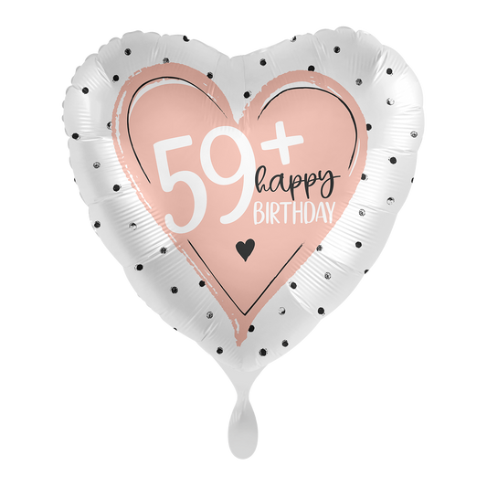 1 Balloon - Glossy - 59+ Happy Birthday - ENG