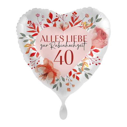 1 Balloon - Rubinhochzeit - GER