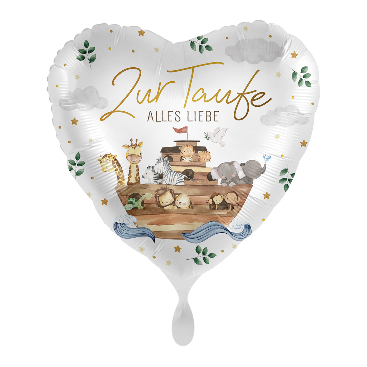 1 Balloon - Zur Taufe Arche Tierfreunde - GER