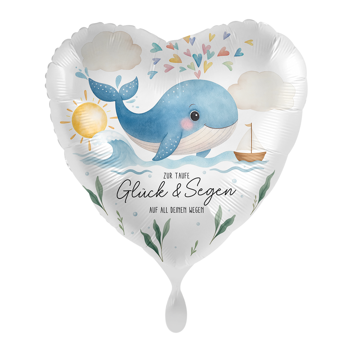 1 Balloon - Regenbogenwal zur Taufe - GER