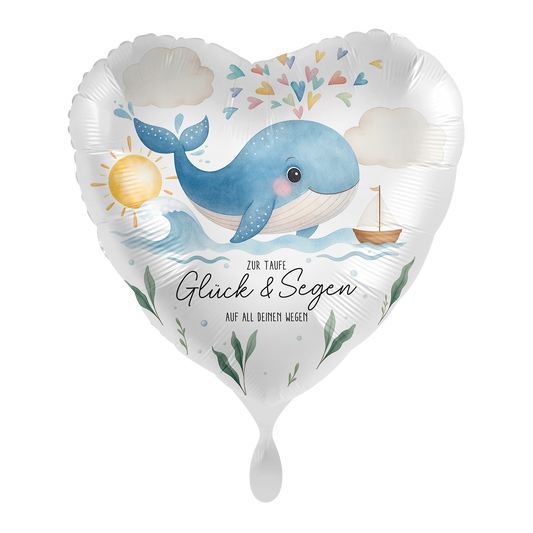 1 Balloon - Regenbogenwal zur Taufe - GER