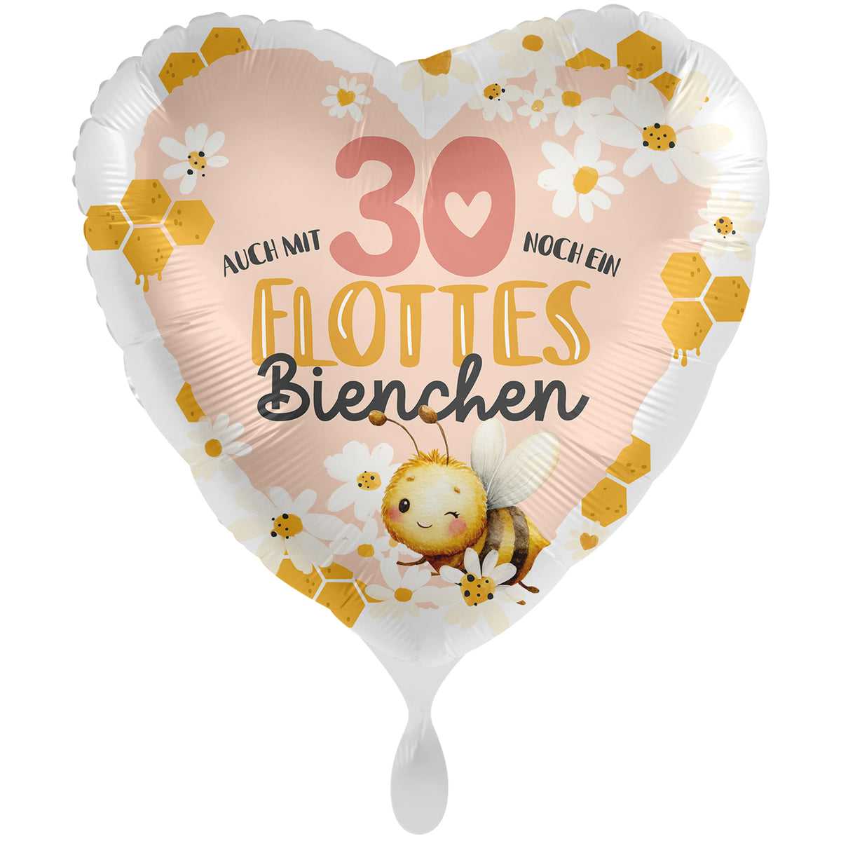 1 Balloon XXL - Bee Happy - Happy Birthday 30 - GER