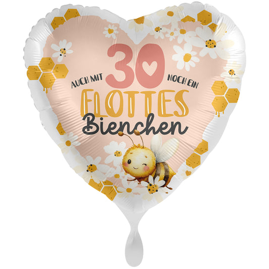 1 Balloon XXL - Bee Happy - Happy Birthday 30 - GER