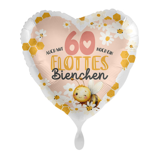 1 Balloon - Bee Happy - Happy Birthday 60 - GER