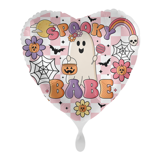 1 Balloon - Spooky Babe Colourful Ghost - ENG